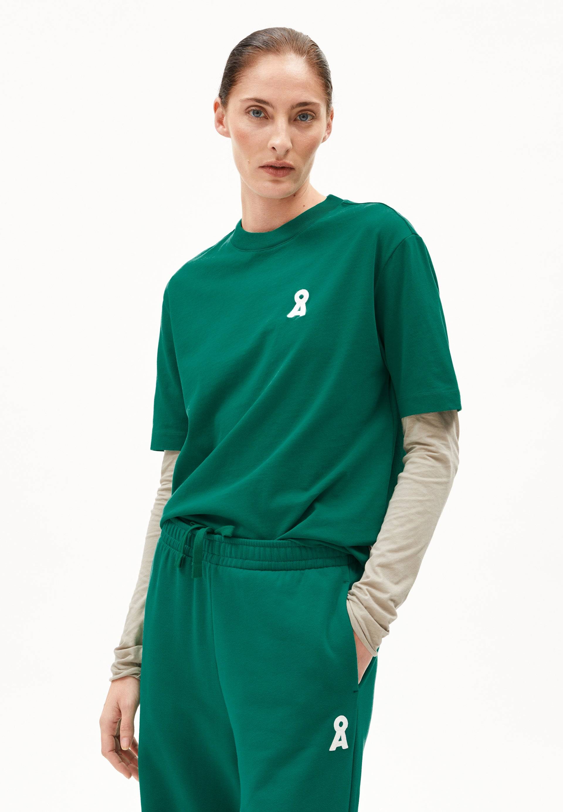 ICONIC Å TARJAA | emerald green T-Shirt aus Bio-Baumwoll Mix XXL von ARMEDANGELS