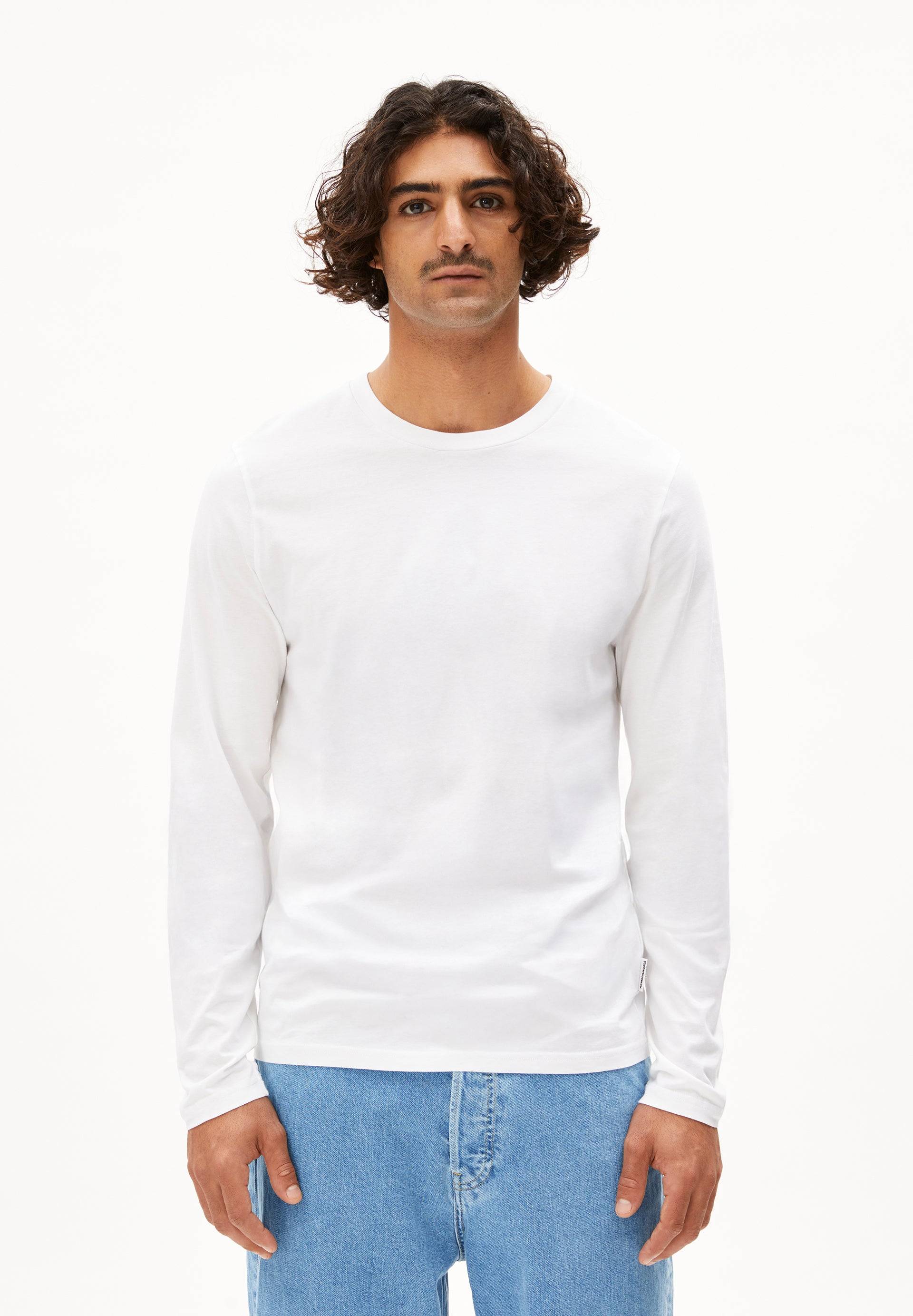 JAAMES LONGSLEEVE | white Longsleeve aus Bio-Baumwolle S von ARMEDANGELS