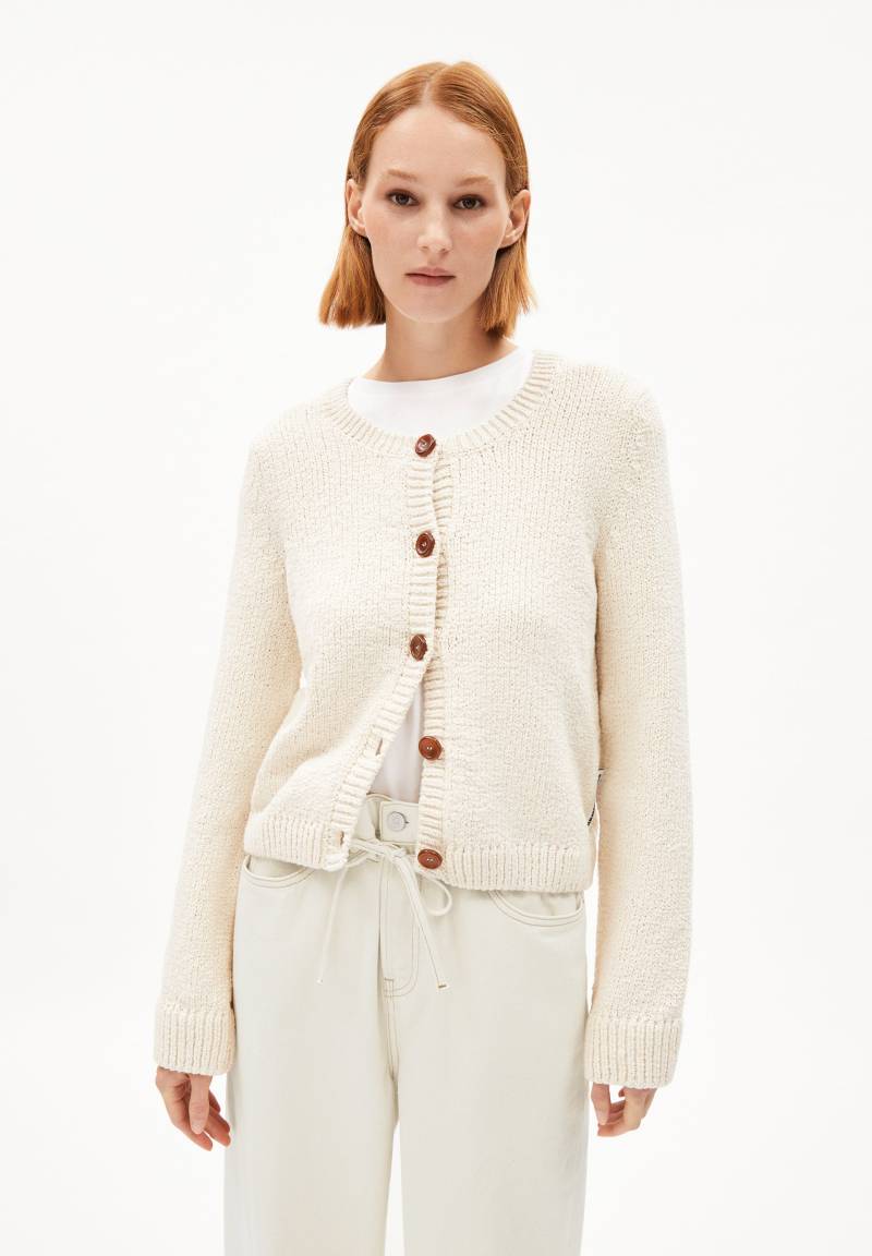 JAMIRAA | oatmilk Strickjacke aus Bio-Baumwoll Mix L von ARMEDANGELS