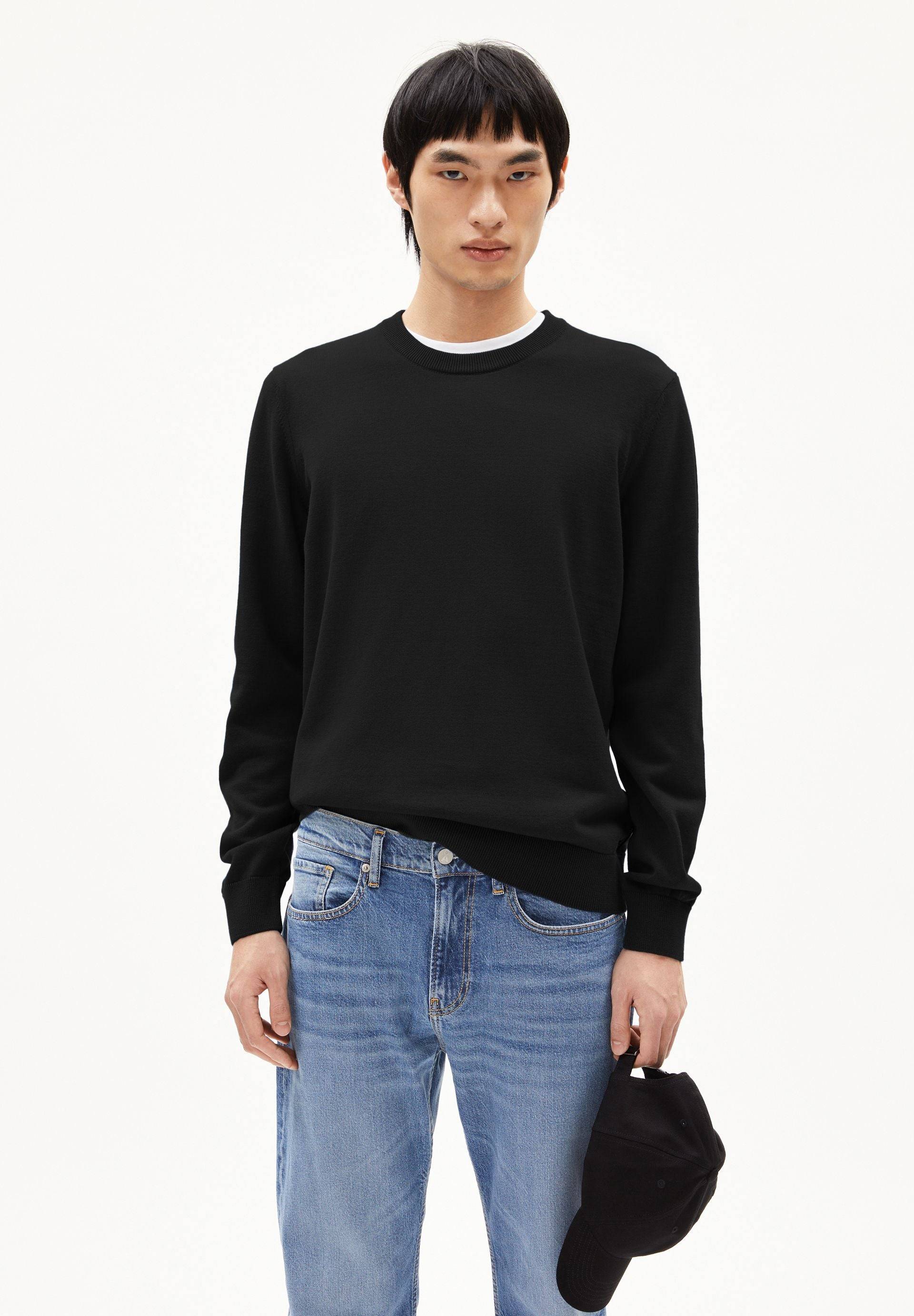 LOUKAA | black Pullover aus Bio-Baumwolle XXL von ARMEDANGELS