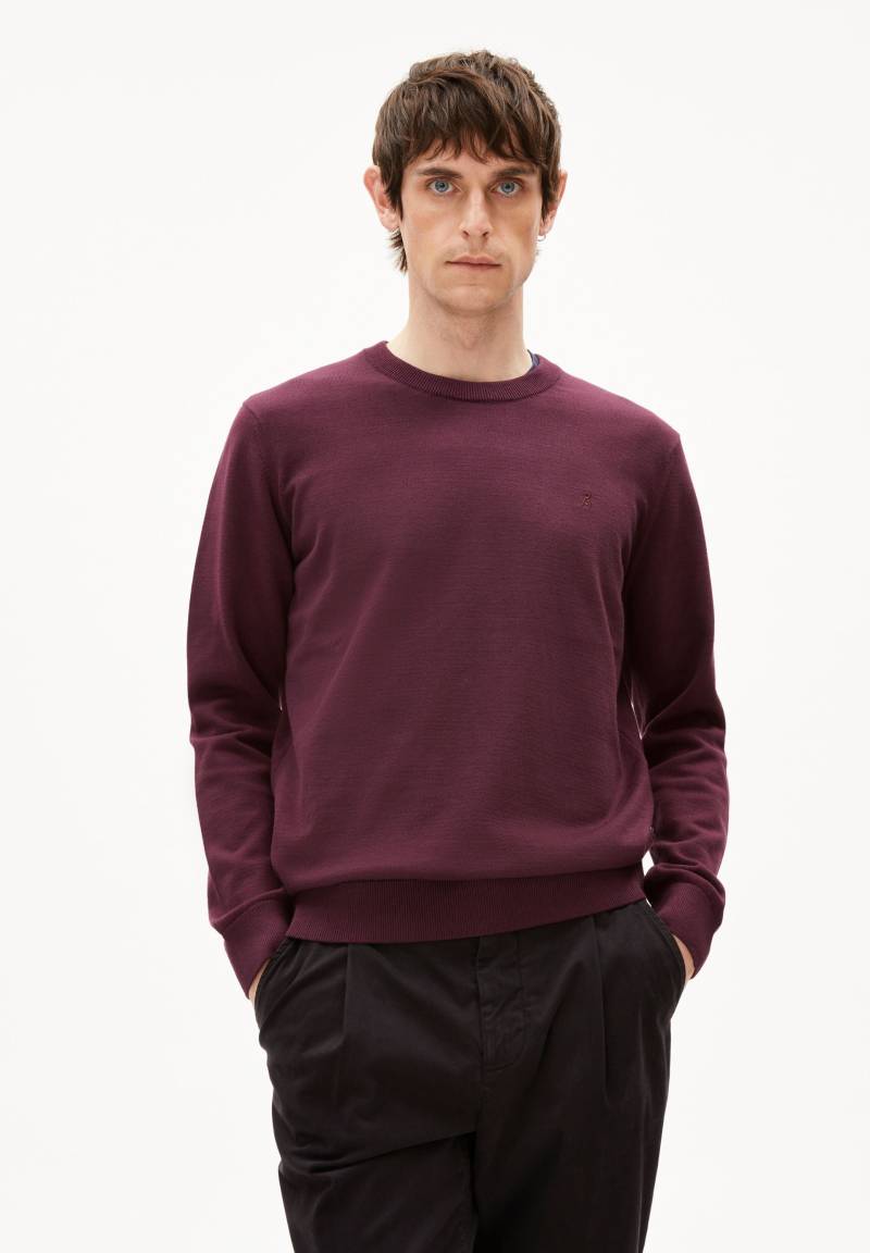 LOUKAA | dark cranberry Pullover aus Bio-Baumwolle XXL von ARMEDANGELS