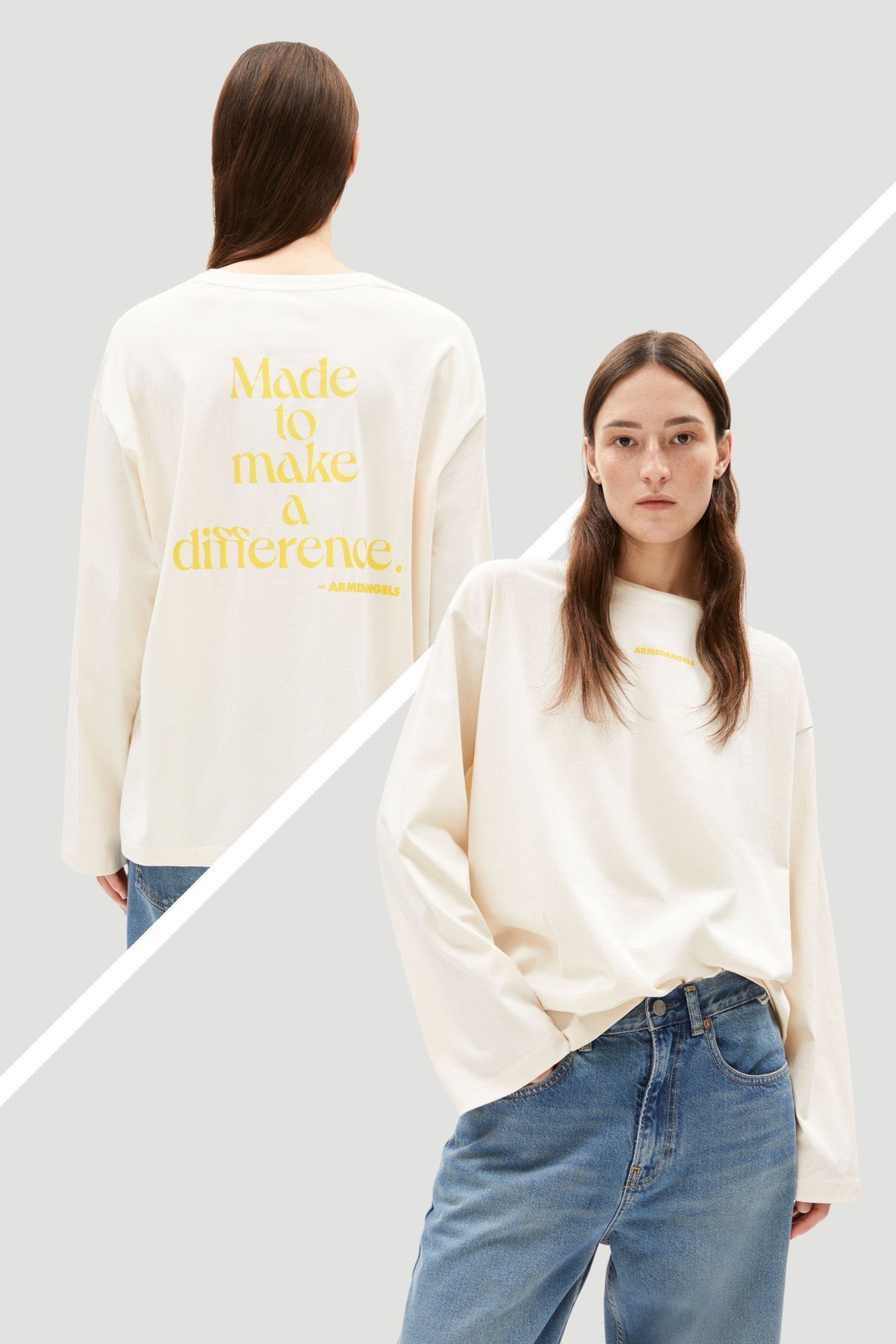 Longsleeve Fietaa Difference Off White Longsleeve Fietaa Difference Off White von ARMEDANGELS