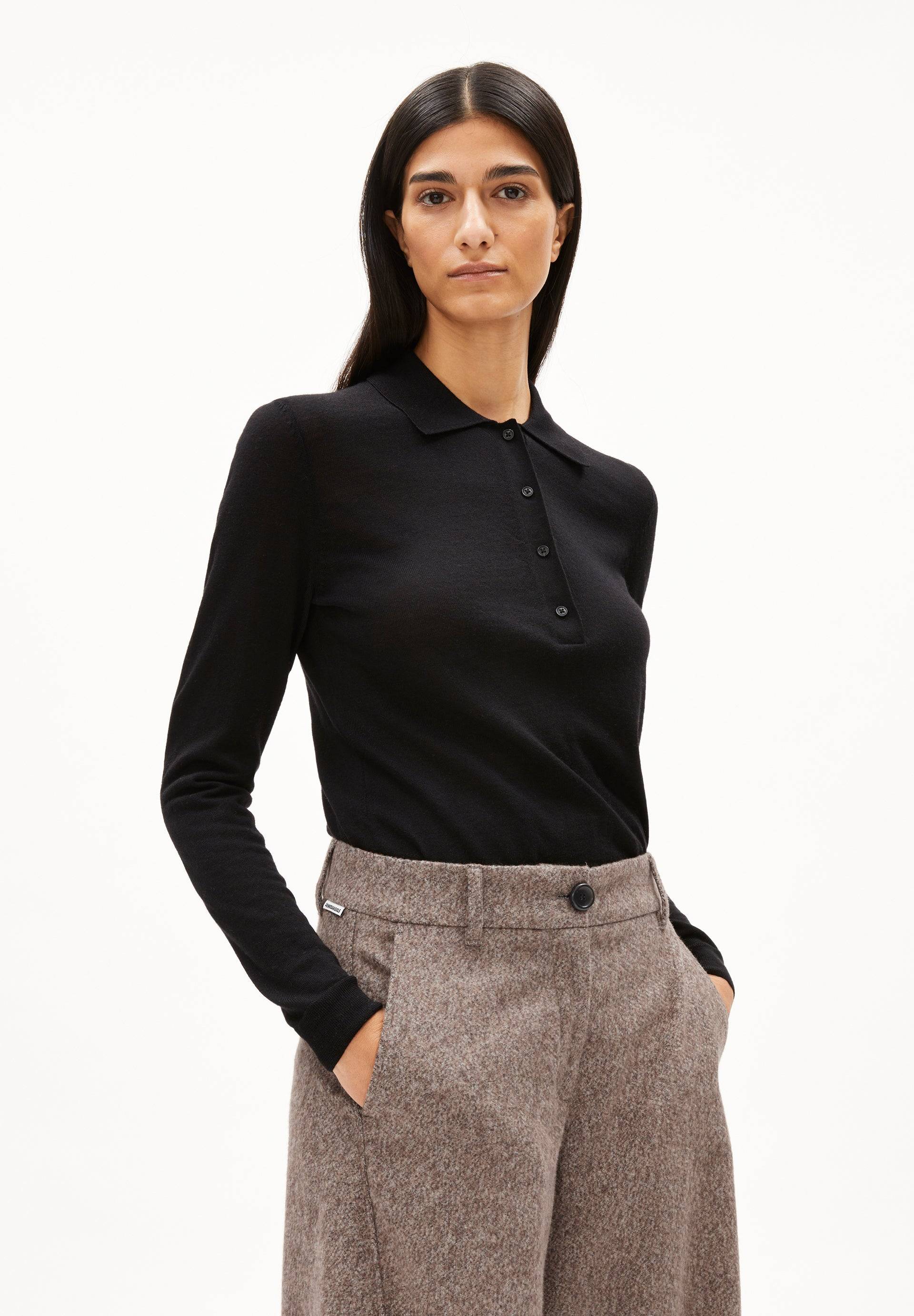 MAARGO MERINO | black Pullover aus Bio-Wolle XL von ARMEDANGELS