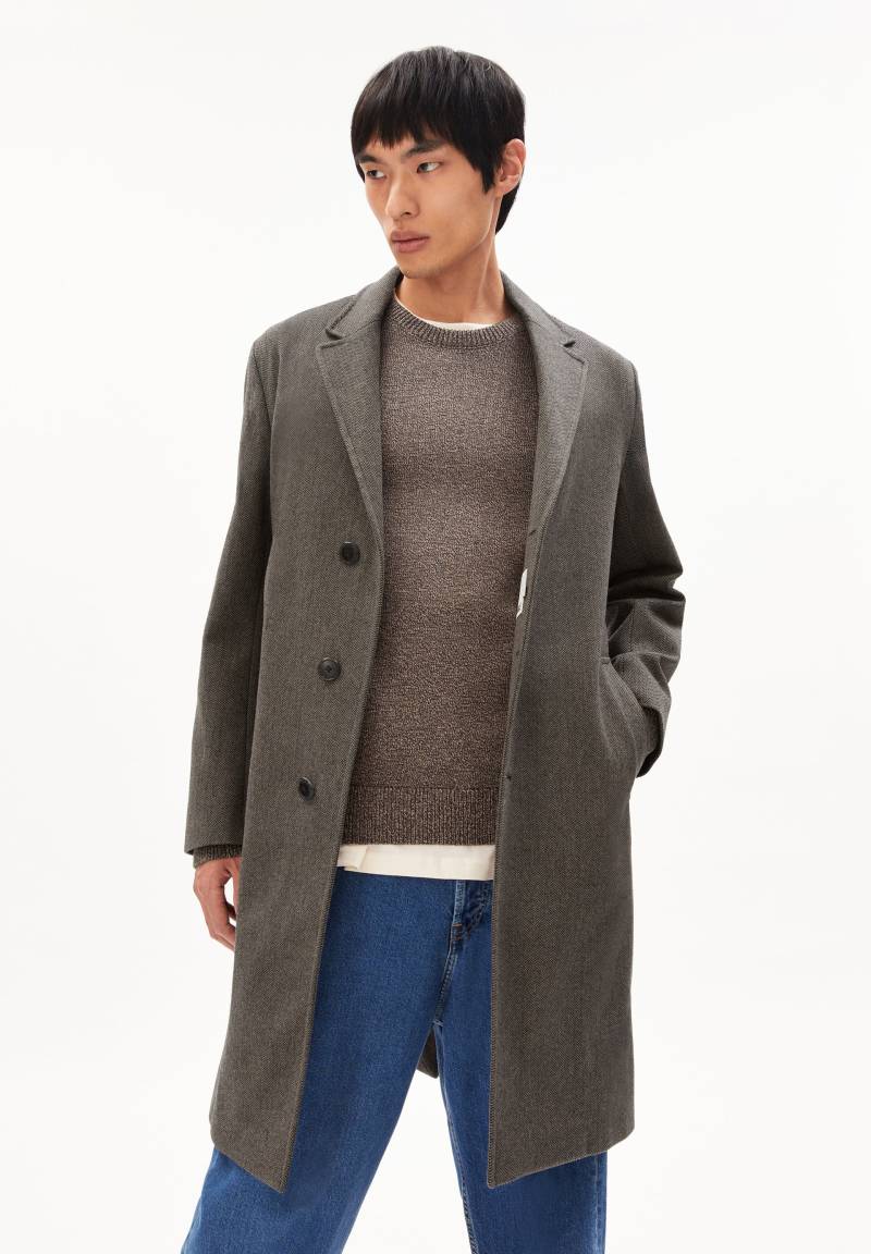 PAABLO | mid grey melange Mantel aus recycelter Wolle M von ARMEDANGELS