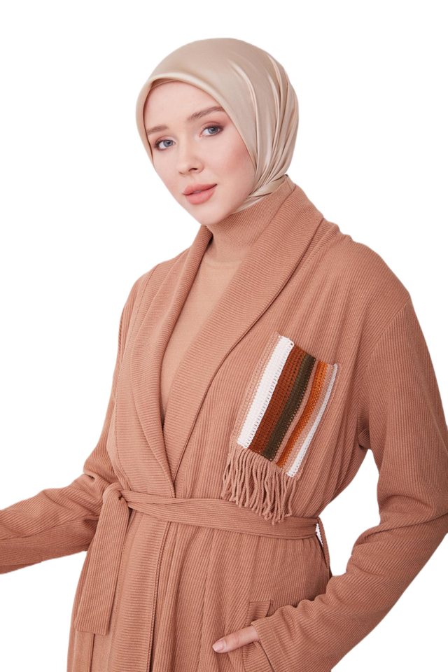 ARMİNE Maxikleid Armine Pailletten Top Damen, Premium Qualität, Vorne Offen Pailletten von ARMİNE