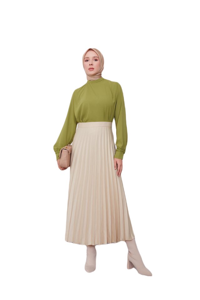 ARMİNE Maxirock Armine Plisseerock Damen, Ankle Length Damenrock, Formell Flared Röcke von ARMİNE