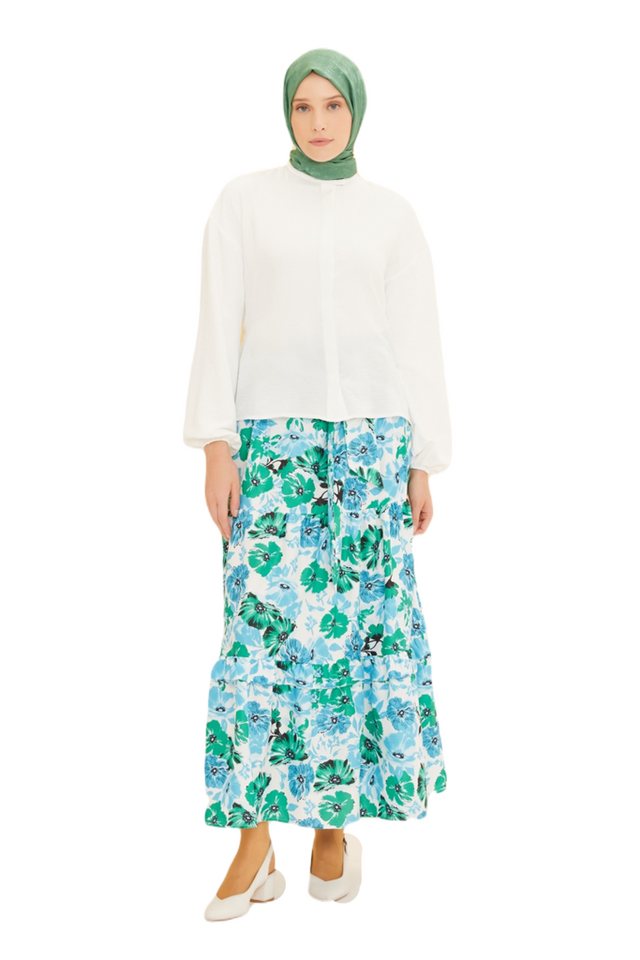 ARMİNE Maxirock Armine Plisseerock Damen, Ankle Length Damenrock, Formell Flared Röcke von ARMİNE