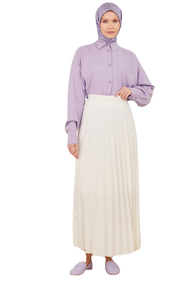 ARMİNE Maxirock Armine Plisseerock Damen, Ankle Length Damenrock, Formell Flared Röcke von ARMİNE