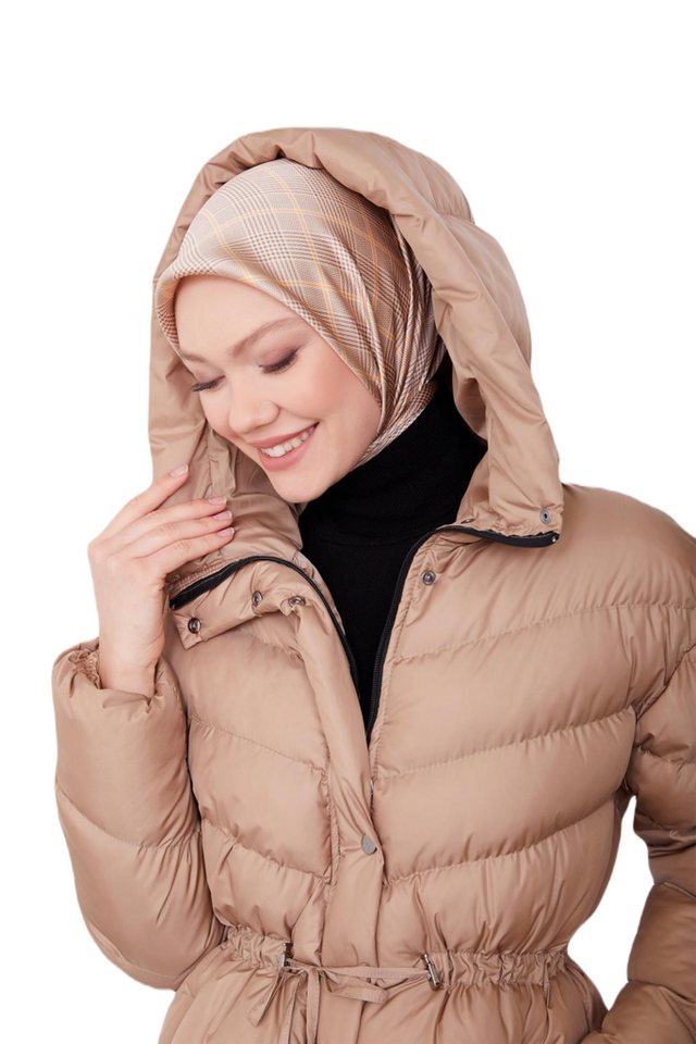 ARMİNE Steppmantel Armine Steppjacke Damen, Warm Mantel Damen Lang, Winterjacke Damen mit von ARMİNE