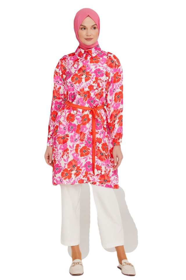 ARMİNE Tunikakleid Armine Tunika Damen, Moderne Polyester Kapuze Langarmshirt Damen, Bedr ARMİNE Tunikakleid Armine Tunika Damen, Moderne Polyester Kapuze Langarmshirt Damen, Bedr von ARMİNE