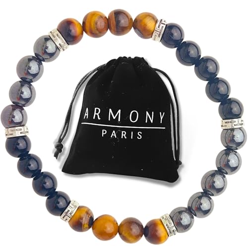 ARMONY PARIS Chakra Armband echte steine Edelstein Armband Chakren Armband Yoga mit Tigerauge Turmalin für Damen und Herren ARMONY PARIS Chakra Armband echte steine Edelstein Armband Chakren Armband Yoga mit Tigerauge Turmalin für Damen und Herren von ARMONY PARIS