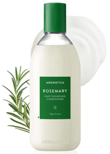 AROMATICA Rosmarin-Verdickungsspülung, vegan, wachstumsstimulierend, für Männer und Frauen, voluminös und reinigend -13,53 oz / 400 ml von AROMATICA