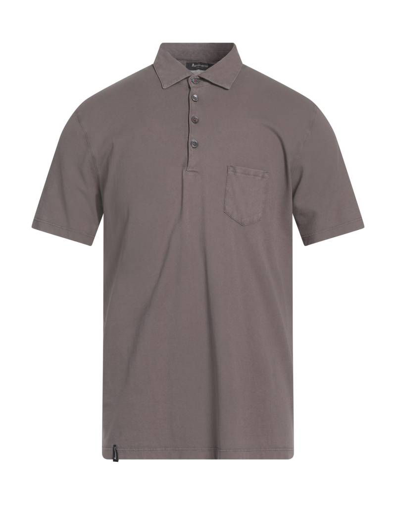 AROVESCIO Poloshirt Herren Maulwurfsgrau von AROVESCIO