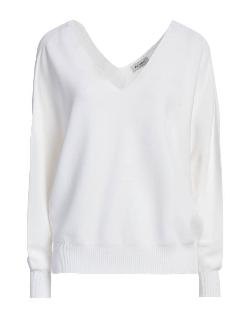 AROVESCIO Pullover Damen Weiß von AROVESCIO