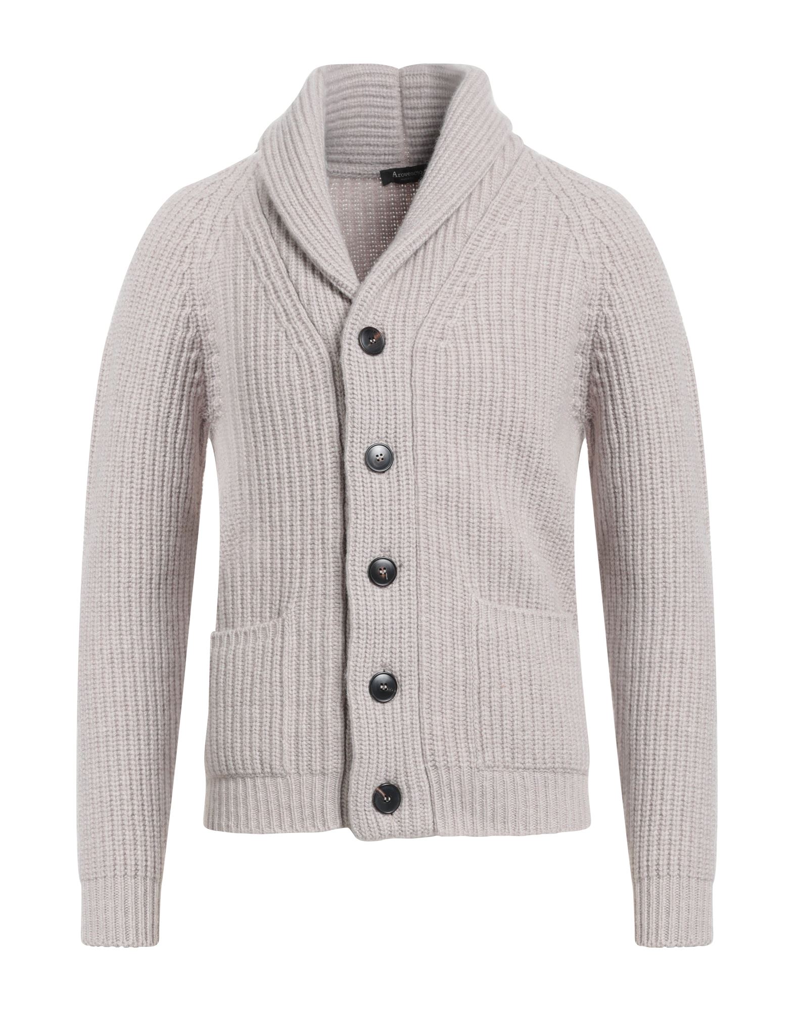 AROVESCIO Strickjacke Herren Hellgrau von AROVESCIO