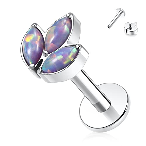 16g Labret Tragus Lippenknorpel Medusa Schmuck Opal Titan Tragus Medusa Conch Helix Monroe Philtrum Piercing Schmuck Ohrringe mit Innengewinde Tragus Creolen Lippenringe für Frauen Knorpel Labret 8mm 16g Labret Tragus Lippenknorpel Medusa Schmuck Opal Titan Tragus Medusa Conch Helix Monroe Philtrum Piercing Schmuck Ohrringe mit Innengewinde Tragus Creolen Lippenringe für Frauen Knorpel Labret 8mm von AROWRO