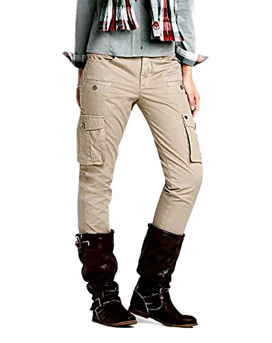 ARQUEONAUTAS Damen-Hose Cargohose Beige Größe 33 von ARQUEONAUTAS