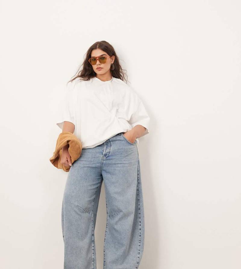 ARRANGE Curve - Sydney - Barrel-Jeans in hellblauer 90er-Waschung von ARRANGE
