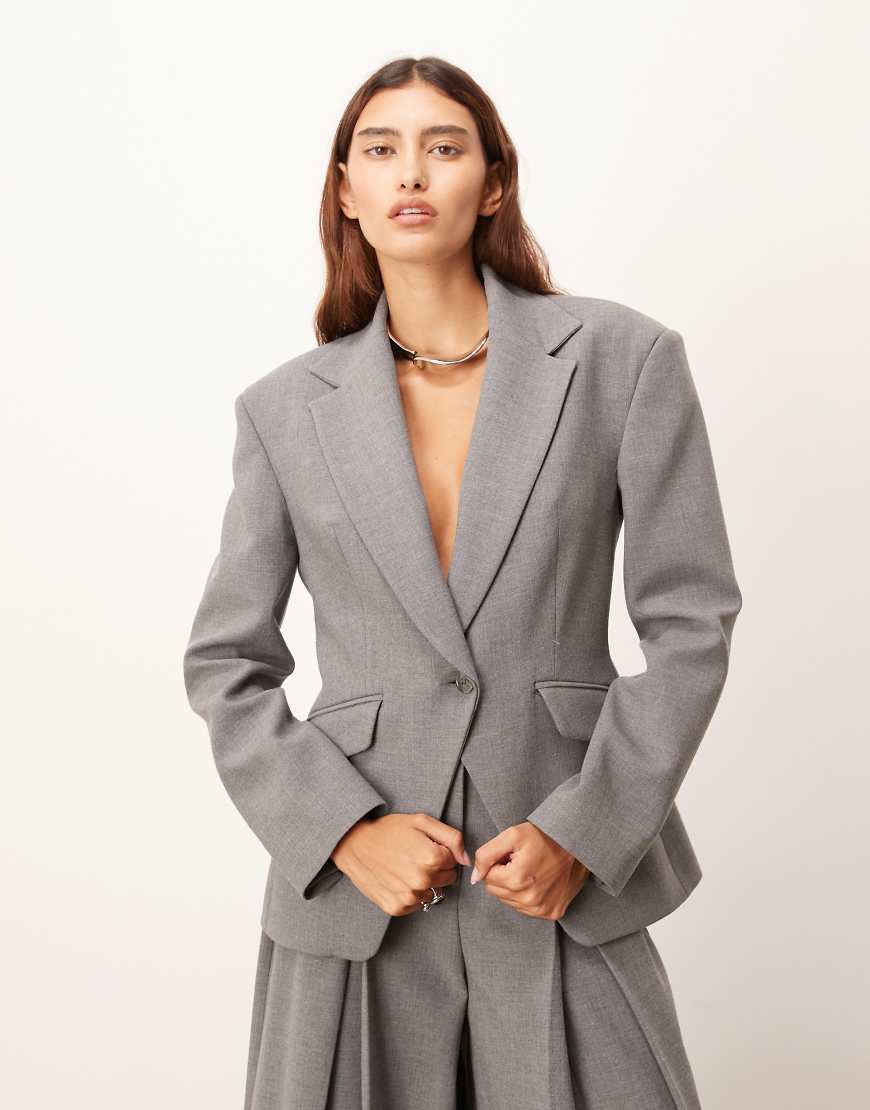 ARRANGE - Hochwertiger, eleganter Blazer in Grau mit tailliertem Schnitt, Kombiteil von ARRANGE