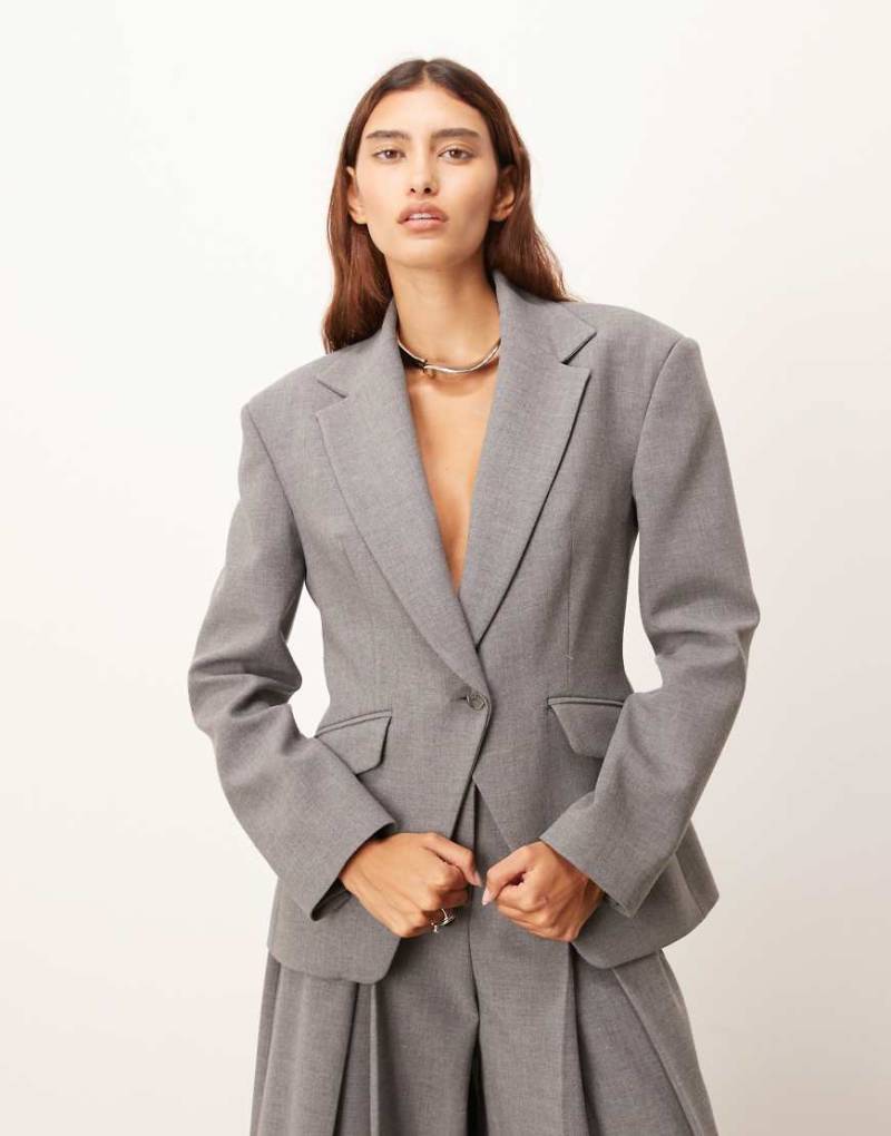 ARRANGE - Hochwertiger, eleganter Blazer in Grau mit tailliertem Schnitt, Kombiteil von ARRANGE