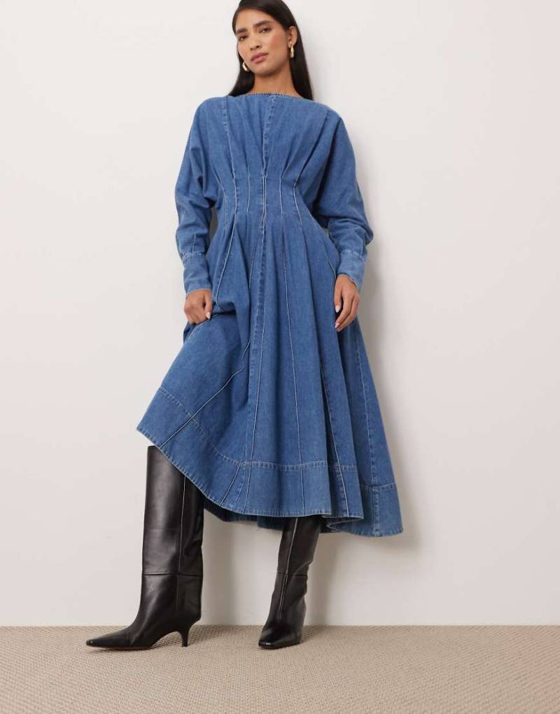 ARRANGE - Rowe - Hochwertige, kniehohe Lederstiefel in Schwarz mit Absatz von ARRANGE