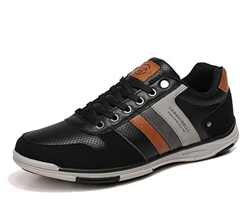 ARRIGO BELLO Freizeitschuhe Herren Sneaker Walkingschuhe Herrenschuhe Berufsschuhe Laufschuhe Atmungsaktiv Leichte Größe 41-46(Schwarz001, 43) von ARRIGO BELLO