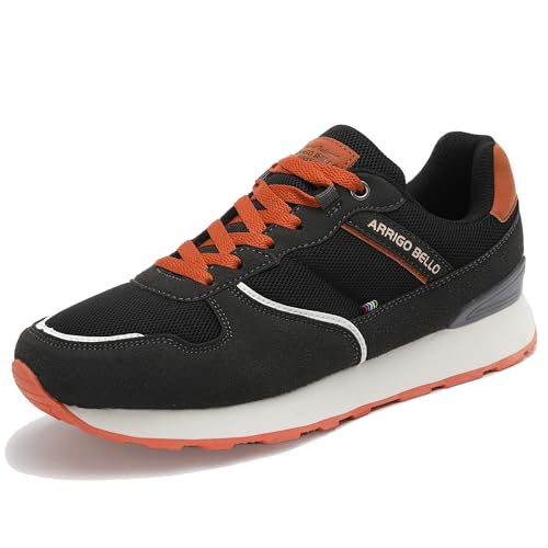 ARRIGO BELLO Herren Freizeitschuhe Schuhe Sneakers Wanderschuhe Laufschuhe Leichtgewicht Outdoor Gemütlich Trainers Größe 41-46(A-Grau, Größe 41) von ARRIGO BELLO