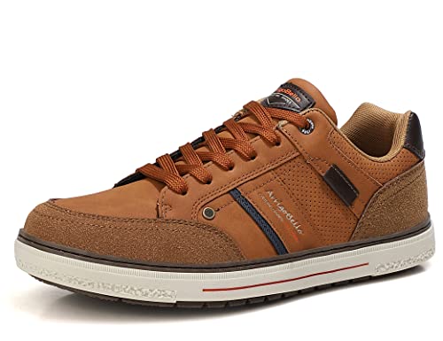 ARRIGO BELLO Sneaker Herren Freizeitschuh Schuhe Berufsschuhe Sportschuhe Outdoor Leichtgewicht Walkingschuhe Sneakers Größe 41-46(C1 Braun, Größe_41) von ARRIGO BELLO