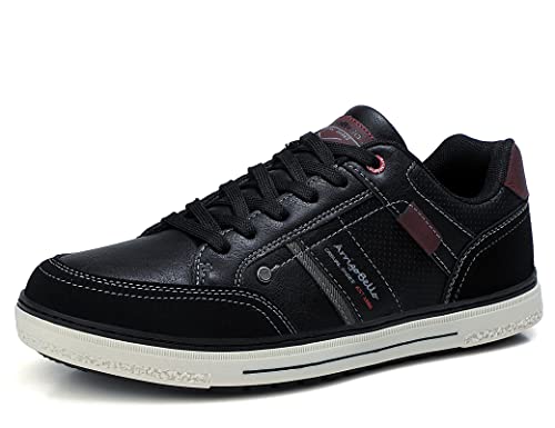 ARRIGO BELLO Sneaker Herren Freizeitschuh Schuhe Berufsschuhe Sportschuhe Outdoor Leichtgewicht Walkingschuhe Sneakers Größe 41-46(C3 Schwarz, Größe_42) von ARRIGO BELLO