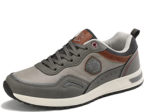 ARRIGO BELLO Sneaker Herren Freizeitschuhe Schuhe Berufsschuhe Sportschuhe Outdoor Leichtgewicht Walkingschuhe Sneakers Größe 41-46 (A2 Grau, Größe_41) von ARRIGO BELLO