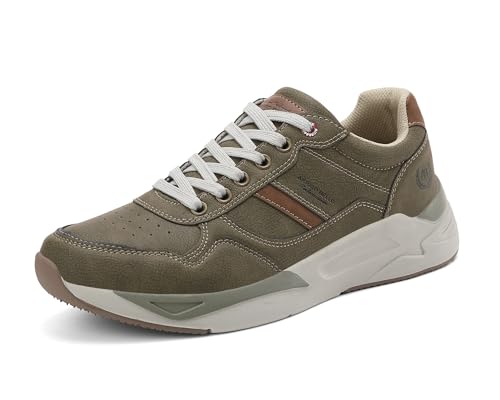 ARRIGO BELLO Sneaker Herren Schuhe Leichte Turnschuhe Fashion Freizeitschuhe Atmungsaktiv Walkingschuhe Outdoor Sportschuhe - Grün 42 von ARRIGO BELLO