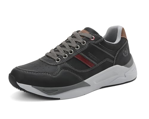 ARRIGO BELLO Sneaker Herren Schuhe Leichte Turnschuhe Fashion Freizeitschuhe Atmungsaktiv Walkingschuhe Outdoor Sportschuhe - Schwarz 44 von ARRIGO BELLO