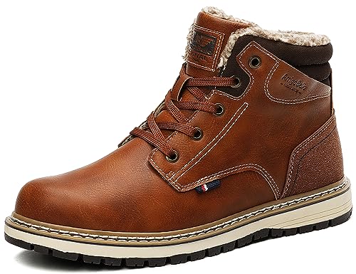 ARRIGO BELLO Winterschuhe Herren Winterstiefel Gefüttert (CP065603 Braun,Größe 46) von ARRIGO BELLO