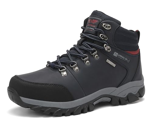ARRIGO BELLO Winterschuhe Herren Winterstiefel Schneestiefel Warm Gefütterte Stiefelette Arbeitsschuhe Arbeitsstiefel Wandern Arbeiten 41-46（G1 Blau,44） von ARRIGO BELLO
