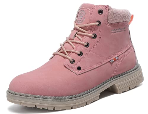 ARRIGO BELLO Stiefel Damen Stiefelette Winterschuhe Gefütterte Schneestiefel Outdoor Boots Arbeitsschuhe Arbeitsstiefel Wandern Arbeiten 36-41 (Rosa Mit Atmungsaktives Netz, numeric_39) von ARRIGO BELLO