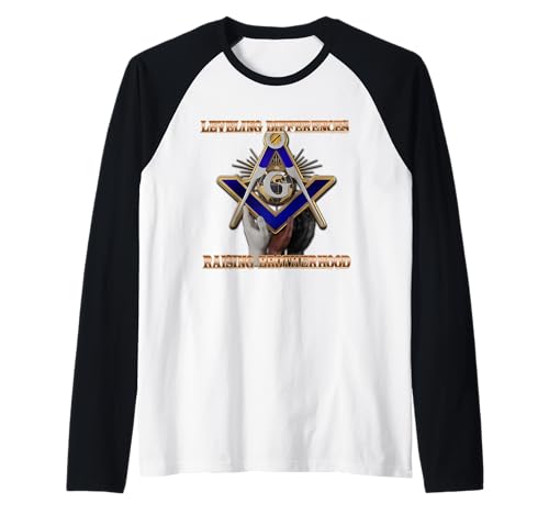 Herren Masonic_symbol mit "Leveling_differenzen, Erhöhen"s&c Raglan Herren Masonic_symbol mit "Leveling_differenzen, Erhöhen"s&c Raglan von ARRamon-masonic