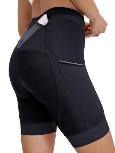 ARSUXEO Radfahren Hosen Frauen Radhose Damen 4D Padded 3 Taschen 576 Schwarz S ARSUXEO Radfahren Hosen Frauen Radhose Damen 4D Padded 3 Taschen 576 Schwarz S von ARSUXEO