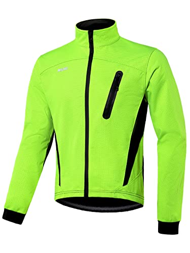 ARSUXEO Radjacke Herren Winter Thermal MTB Bike Jacke Softshell Mantel für Wasser- und Winddicht 16H Grün XXL ARSUXEO Radjacke Herren Winter Thermal MTB Bike Jacke Softshell Mantel für Wasser- und Winddicht 16H Grün XXL von ARSUXEO