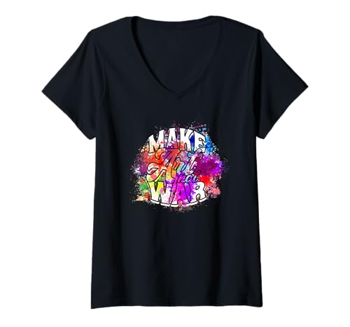 Damen KUNST — DESIGN — COOL — MODERN — MACHT KUNST NICHT T-Shirt mit V-Ausschnitt Damen KUNST — DESIGN — COOL — MODERN — MACHT KUNST NICHT T-Shirt mit V-Ausschnitt von ART - Design - cool - modern - make ART not