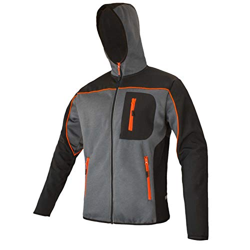 Arbeitsjacke Vliesjacke Softshell Schutzjacke Sportjacke gefüttert (Prof-BL) (2XL) von Artmas
