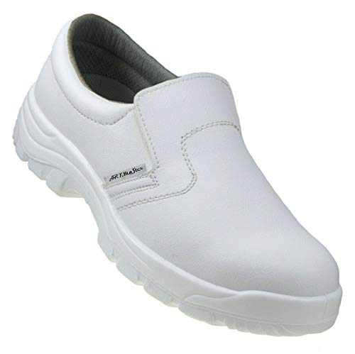 ArtMas Arbeitsschuhe Sicherheitsschuhe S2 WEIß KOCHSCHUHE KÜCHENSCHUHE KOCH (BPWhite) (41) von ArtMas