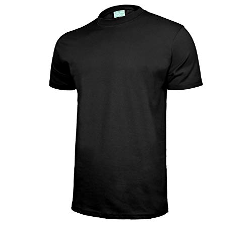 Arbeit T-Shirt Kurzarmshirt Unterhemd Arbeitsbekleidung 100% Baumwolle(TS) (Schwarz, M) von ART.MAS