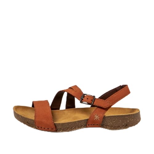 Art Damen 1045 I Breathe Flache Sandale, Dunkel orange, 38 EU Art Damen 1045 I Breathe Flache Sandale, Dunkel orange, 38 EU von ART