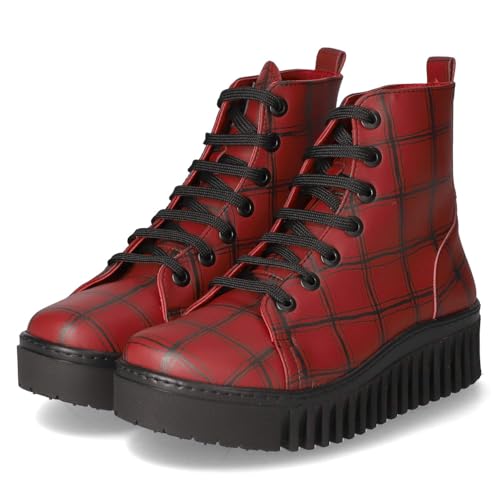ART Damen 1513 Brighton Oxford-Stiefel, Rotes Tartan-Muster, 39 EU ART Damen 1513 Brighton Oxford-Stiefel, Rotes Tartan-Muster, 39 EU von ART