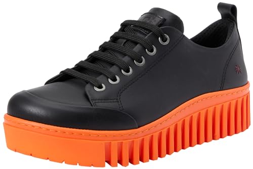 ART Damen 1535 Brighton Sneaker, Nappa, Schwarz, Orange, 38 EU von ART