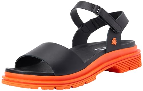 ART Damen 1548 Birmingham Sandale, Nappa, Schwarz, Orange, 36 EU von ART