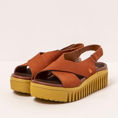 ART Damen 1574 Brighton Flache Sandale, Dunkel orange, 42 EU ART Damen 1574 Brighton Flache Sandale, Dunkel orange, 42 EU von ART