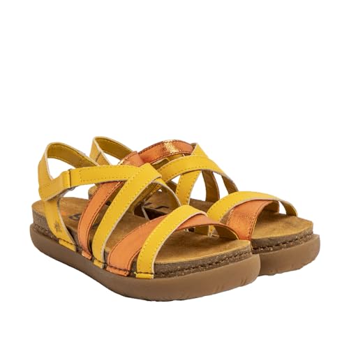 ART Damen 1714 Rhodos Sandale, Nappa, Gelb, Orange, 37 EU von ART