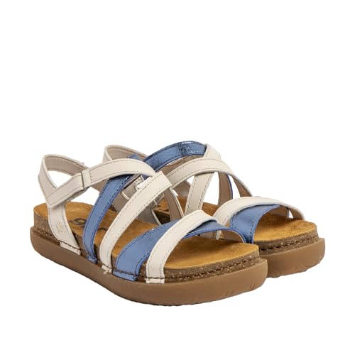 ART Damen 1714 Rhodos Sandale, Nappa Cream Blue, 36 EU von ART