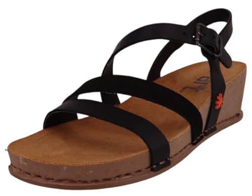 ART Damen 1930 I Live Keilsandale, schwarz (Total Black), 40 EU von ART